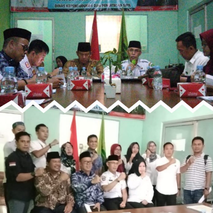 Konsultasi Publik Di Tahun Dan Sekaligus Penyampaian Pelayanan Disduk Capil Lintas Merah